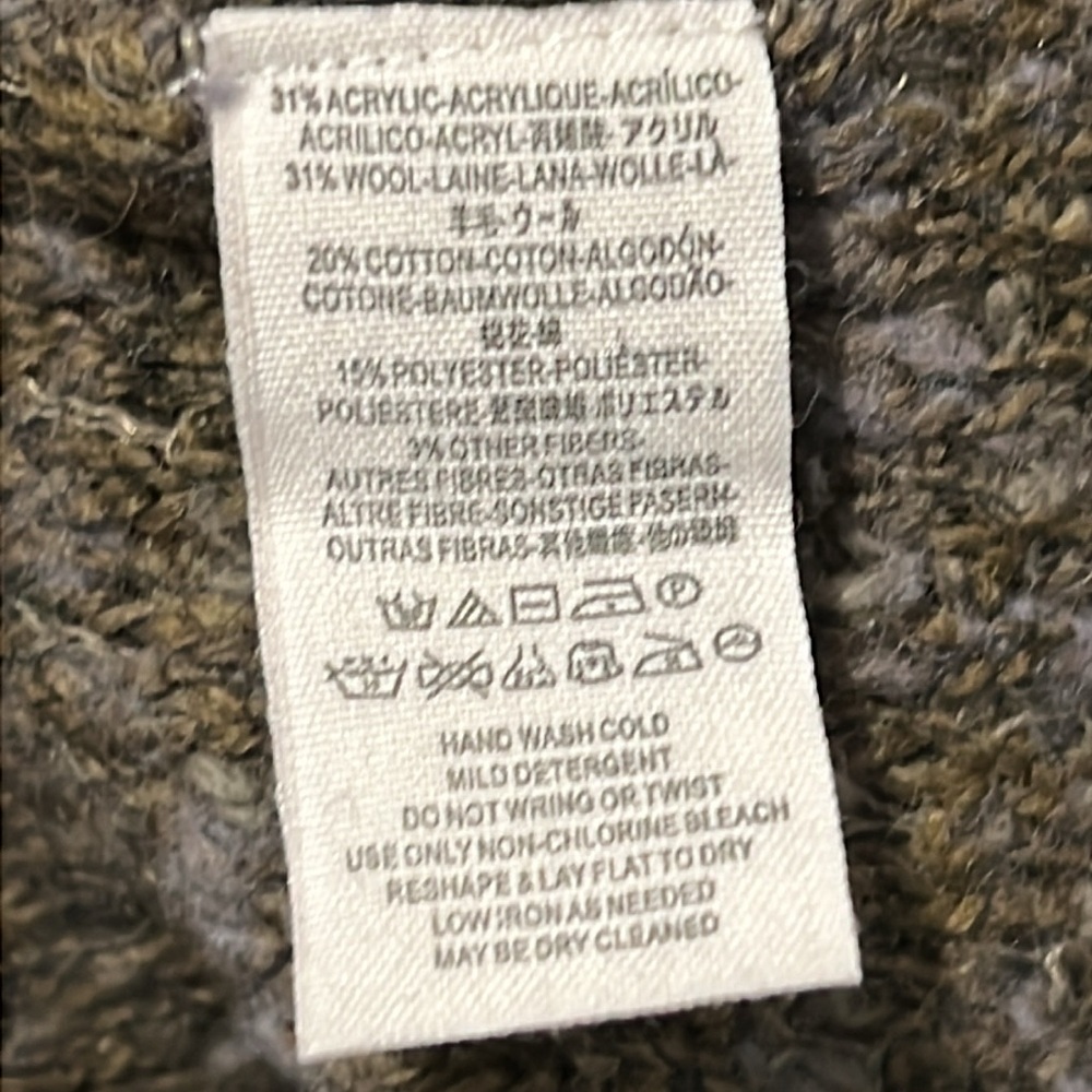 Free People Jeepster Honeycomb Sweater Olive Forest Green Textured Small - Picture 7 of 7